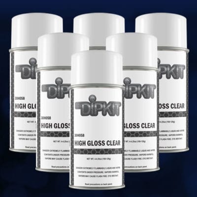 6-PACK 4.0 oz Can of High Gloss Clear